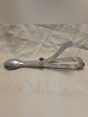The Pampered Chef Double Spoon Serving Tongs Small Retired Stainless Steel